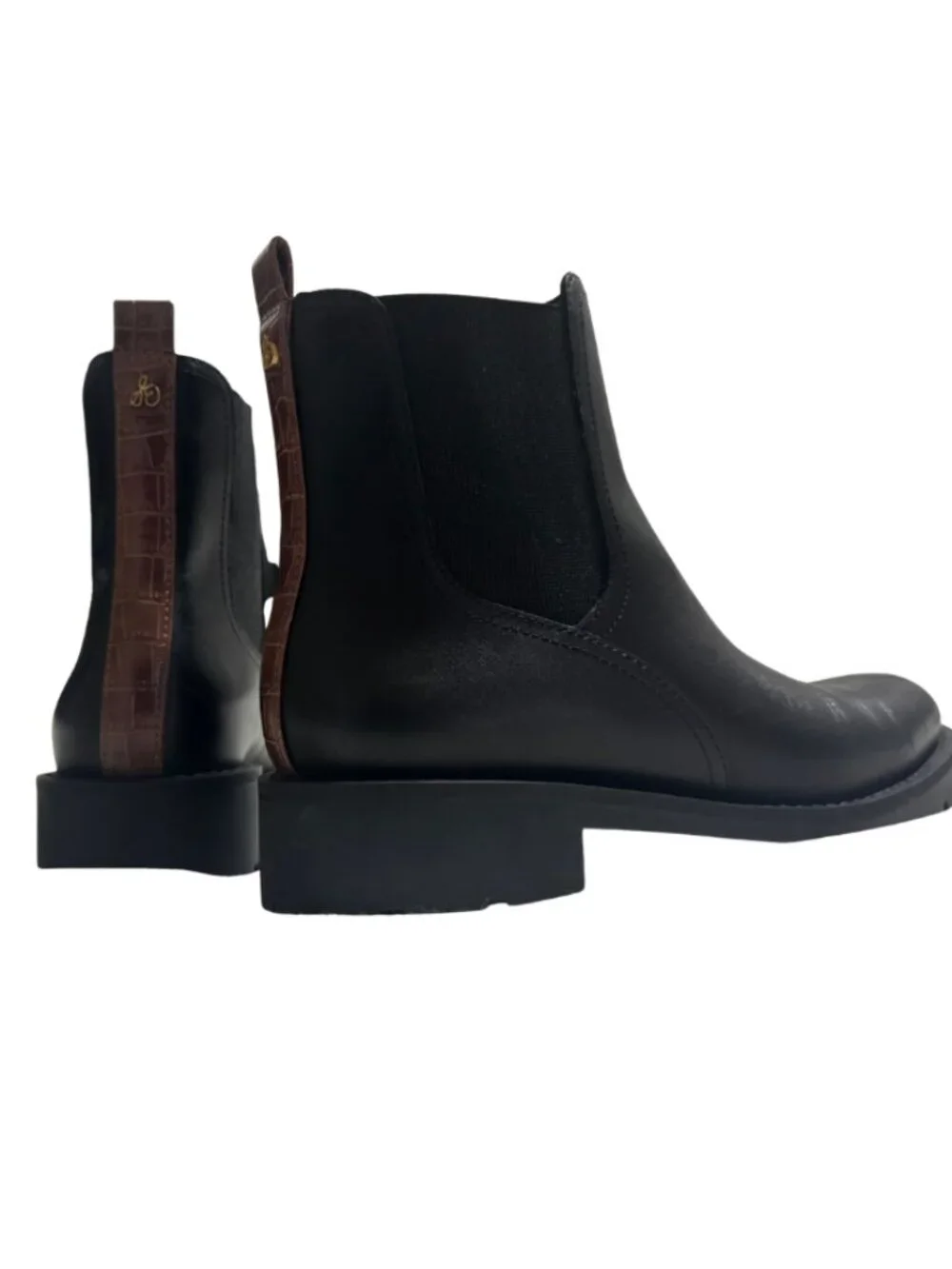 Sam Edelman Laguna Black Leather Chelsea Boots 6M